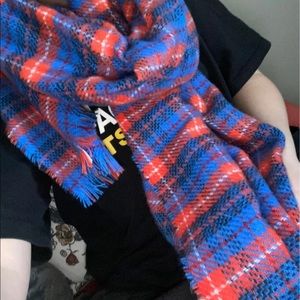 Zara flannel plaid scarf